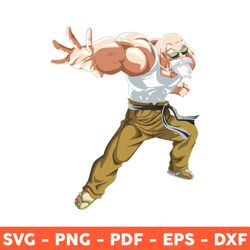 Master Roshi Svg, Dragon Ball Z Svg Roshi Svg, Anime Svg, Japanese Anime Svg, Png, Dxf, Eps - Download File