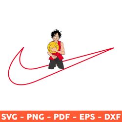 Luffy x Nike Svg, Monkey D. Luffy Svg, Monkey D. Luffy With Straw Hat Svg, One Piece Svg, Luffy Svg - Download File