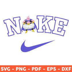 Majin Buu x Nike Svg, Anime Svg, Dragon Ball Svg, Majin Boo Svg, Dragon Ball Character Svg, Png, Dxf, Eps -Download File