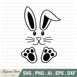 Bunny Svg, Rabbit Ears, Bunny Ears, Digital Download, Svg, Png, Easter Bunny Clipart, Easter Day Svg