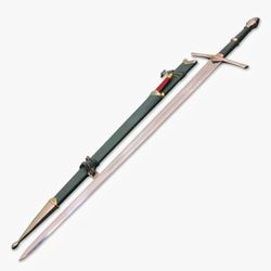 Aragorn Strider Ranger Sword (Green Color) With Knife Fully Handmade Replica - Premium Quality LOTR Collectible