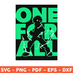 One For All Svg, My Hero Academia Svg, Anime Svg, Love Anime Svg, Anime Manga Svg, Manga Svg, Japanese Svg - Download