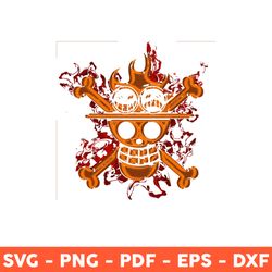 One Piece Logo Svg, Straw Hat Logo One Piece Svg, Pirates Skull Svg, One Piece Svg, Png, Dxf, Eps - Download