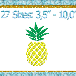 Pineapple Embroidery Design Pineapple Machine Embroidery Design small Pineapple embroidery Pineapple Silhouette embroide