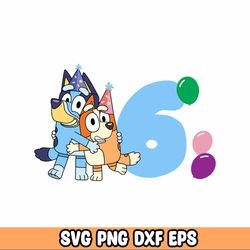 file bluey birthday bundle SVG, Mega Bundle bluey birthday svg eps png, for Cricut, Silhouette, digital, file cut