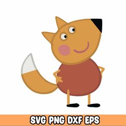 Peppa Pig SVG PNg, Layered SVg, Cricut Cutting File, Instant Download