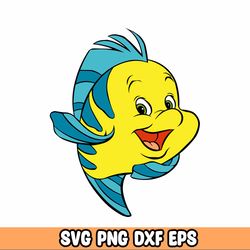 Flounder Fish Cut Files | Cricut | Silhouette Cameo | Svg Cut Files | Digital File | PDF | Eps | DXF | PNG | The Little