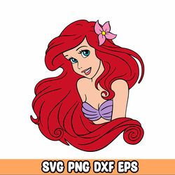 ittle Mermaid Clipart, Little Mermaid PNG Instant Download, Ariel PNG, Princess shirt, Little Mermaid Birthday printable