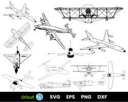 Aviation svg cut file