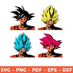 Pop Sayan Svg, Anime Character Svg Son Goku Svg, Dragon Ball Svg, Son Gohan Svg, Manga Svg, Png, Dxf, Eps - Download