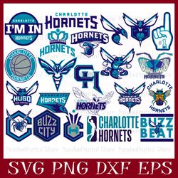 Charlotte Hornets Bundle svg, Basketball Team svg, Basketball svg, nba svg, nba logo, nba Teams svg