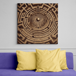 Egypt Maze poster - Downloadable and Printable Digital painting