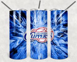 Los Angeles Clippers Tumbler Wrap Design - JPEG & PNG - Sublimation Printing - NBA - Basketball - 20oz Skinny Tumbler