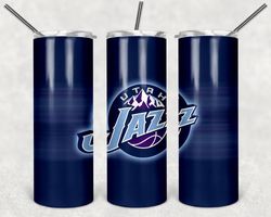 Utah Jazz Tumbler Wrap Design - JPEG & PNG - Sublimation Printing - NBA - Basketball - 20oz Skinny Tumbler