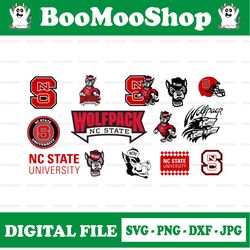 North Carolina State University Athletic logo, cricut, football svg, NCAA Sports svg, png dxf eps, NCSU Svg