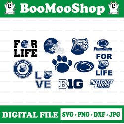 Penn State Nittany Lions football SVG Files, Cricut, Silhouette Studio, Digital Cut Files, football svg, NCAA S