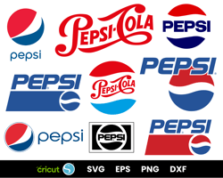 Pepsi svg bundle, Pespi SVG EPS PNG DXF