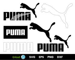 Puma svg bundle, Fashion Brand logo svg