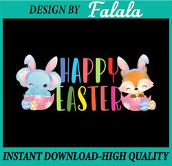 happy easter baby animal png print file for sublimation or print, dtg designs, easter png, digital download