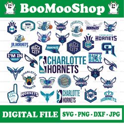 Charlotte Hornets svg, Charlotte svg, Hornets svg Logo for Silhouette, Cricut, NBA svg, NBA svg, Basketball Cli