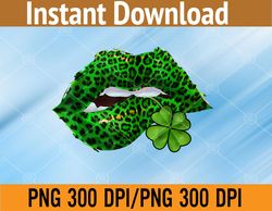 Grab this funny Green Lips Leopard Print Tongue Out PNG Digital Download