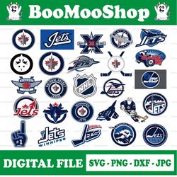 Winnipeg Jets Bundle Svg, dxf,png,eps, NHL svg, NHL svg, hockey cricut, hockey svg, Cut File, Clipart   Cricut