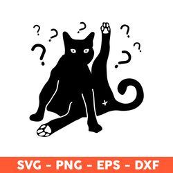 Black Cat Caught Of Guard Svg, Black Cat Svg, Cat Svg, Eps, Dxf, Png - Download File