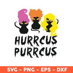 Black Cat Hurrcus Purrcus Svg, Black Cat Svg, Cat Svg, Hurrcus Purrcus Svg, Svg, Eps, Dxf, Png - Download File