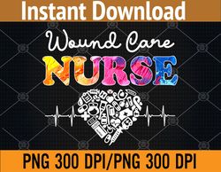 Wound Care Nurse Watercol Love Heart Stethoscope Nurse PNG Digital Download
