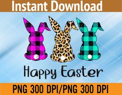 Easter Leopard Bunny Rabbit Palm Sunday Girls PNG Digital Download