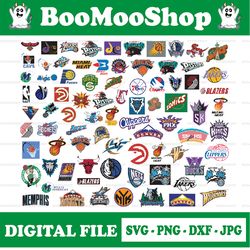 NBA Logo Bundle SVG, Nba Svg, Basketball svg, Png, Svg, Jpg, Eps, Dxf, Digital Download, Digital Design
