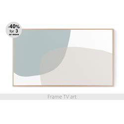 Samsung Frame TV art Digital Download 4K, Samsung Frame Art Abstract Blue Geometric Minimalist Modern | 178