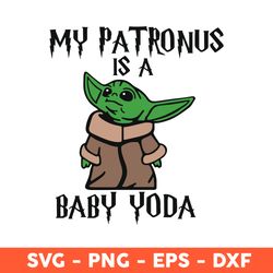 My Patronus Is A Baby Yoda Svg, Baby Yoda Svg, Patronus Svg, Yoda Svg, Eps, Dxf, Png - Download File
