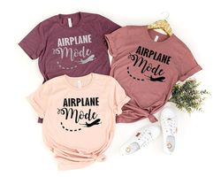 Airplane Mode Shirt, Airplane Mode, Travel Shirt, Vacation Shirt, Womens Shirts, Gift for Traveler, Adventurer Gift, Air