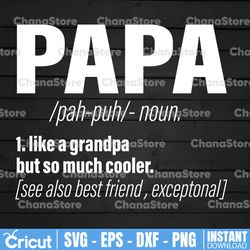 Funny Papa svg, Papa Definition svg, Papa gift svg , Papa quote dictionary, Distressed, Vintage, Vector SVG, svg  Design