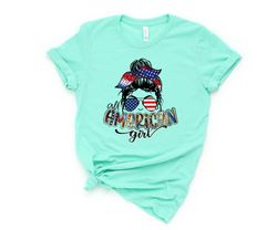 4th of July,All American Girl Shirt,Freedom Shirt, Fourth Of July Shirt, Patriotic Shirt, Independence Day Shirts, Patri