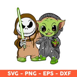 Jack and Baby Yoda Svg, Jack Svg, Baby Yoda Svg, Star Wars Svg, Eps, Png - Download File