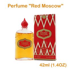 Perfume Krasnaya Moskva- Red Moscow 42ml (1.4 OZ) Novaya Zarya, women fragrance, jasmine and rose , coriander