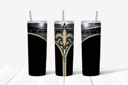 New Orleans Saints Zipper Tumbler Wrap Design - JPEG & PNG - Sublimation Printing - NFL - Football - 20oz Tumbler