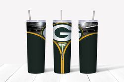 Green bay Packers Zipper Tumbler Wrap Design - JPEG & PNG - Sublimation Printing - NFL - Football - 20oz Tumbler