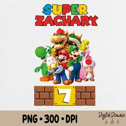 Super Mario Birthday Png, Super Mario Custom Png, Super Mario Luigi Png, Super Mario Custom Family Png