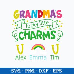 Grandmas Lucky Little Charm Svg, Mother Quote Svg, Mother's Day Svg File