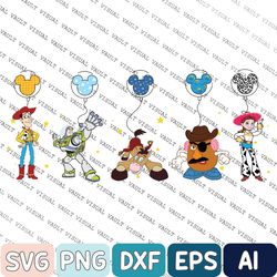 Retro Toy Story Friends Png, Vintage Cartoon Png, Cartoon Png, Buzz Lightyear, Woody Png