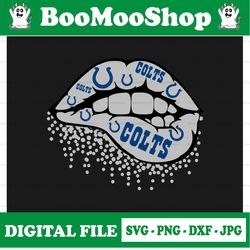 Indianapolis Colts Inspired Lips png File,png file printable, sublimation