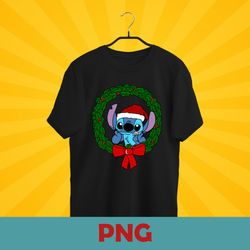 Cute stitch christmas PNG - Lilo & Stitch - Sublimation