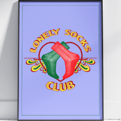 Lonely Socks Club Wall Art by Stainles