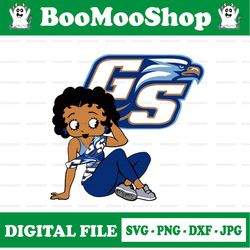 Betty Boop With Georgia Southern PNG File, NCAA png, Sublimation ready, Sublimation design download
