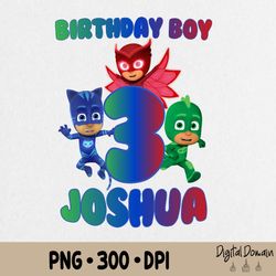 PJ Masks Png, Birthday PJ Masks Png, Cut File For Cricut, Silhouette