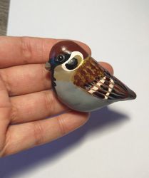 Brooch Bird Sparrow