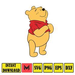Winnie the pooh svg, Tigger svg, Eeyore svg, piglet svg, Pooh svg, Winnie Cricut file, Winnie the Pooh Cut File, Pooh sv